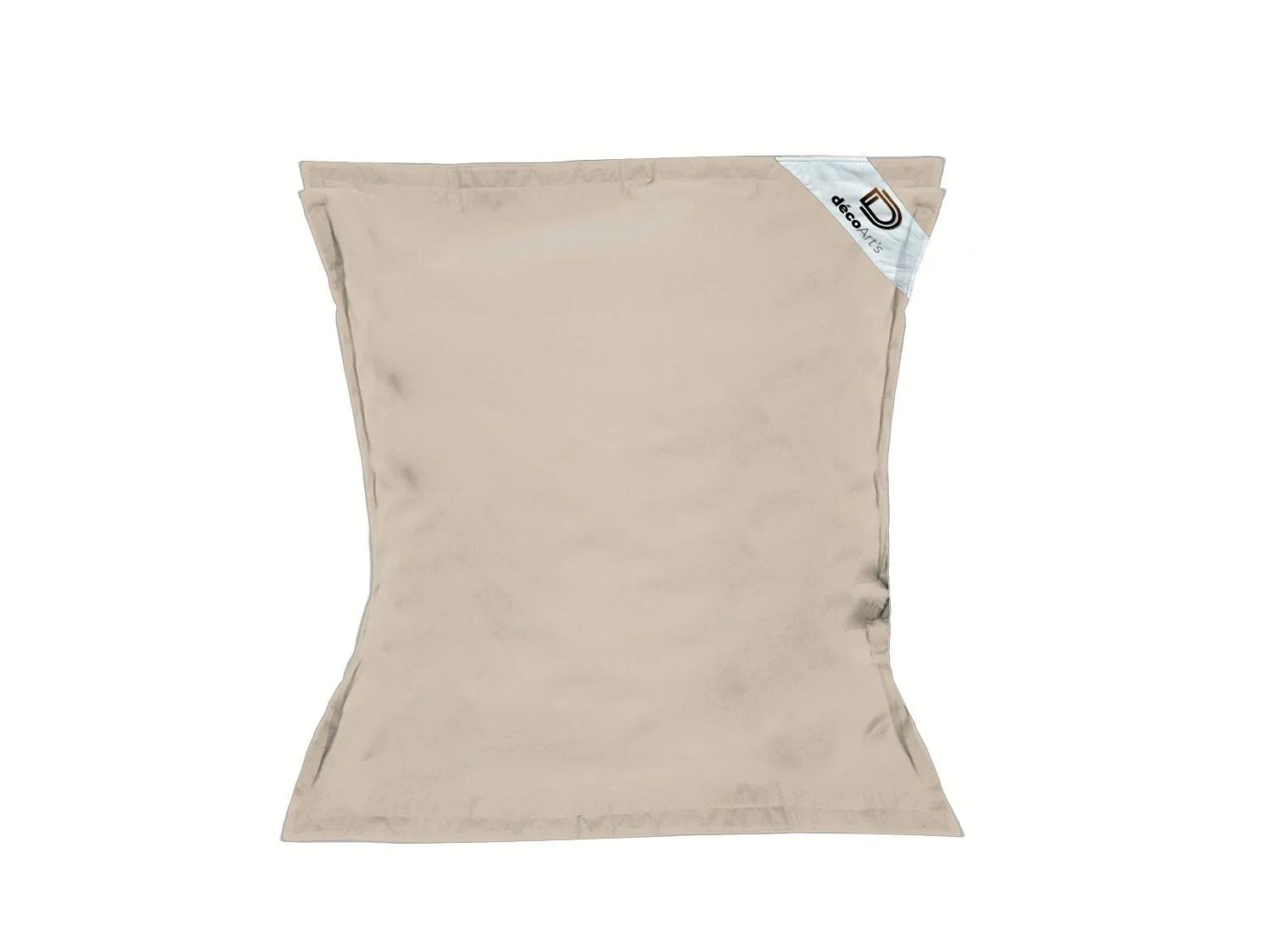 Pouf Géant XXL Intérieur et Extérieur, Déhoussable, Salon, Jardin, Deco Arts Beige