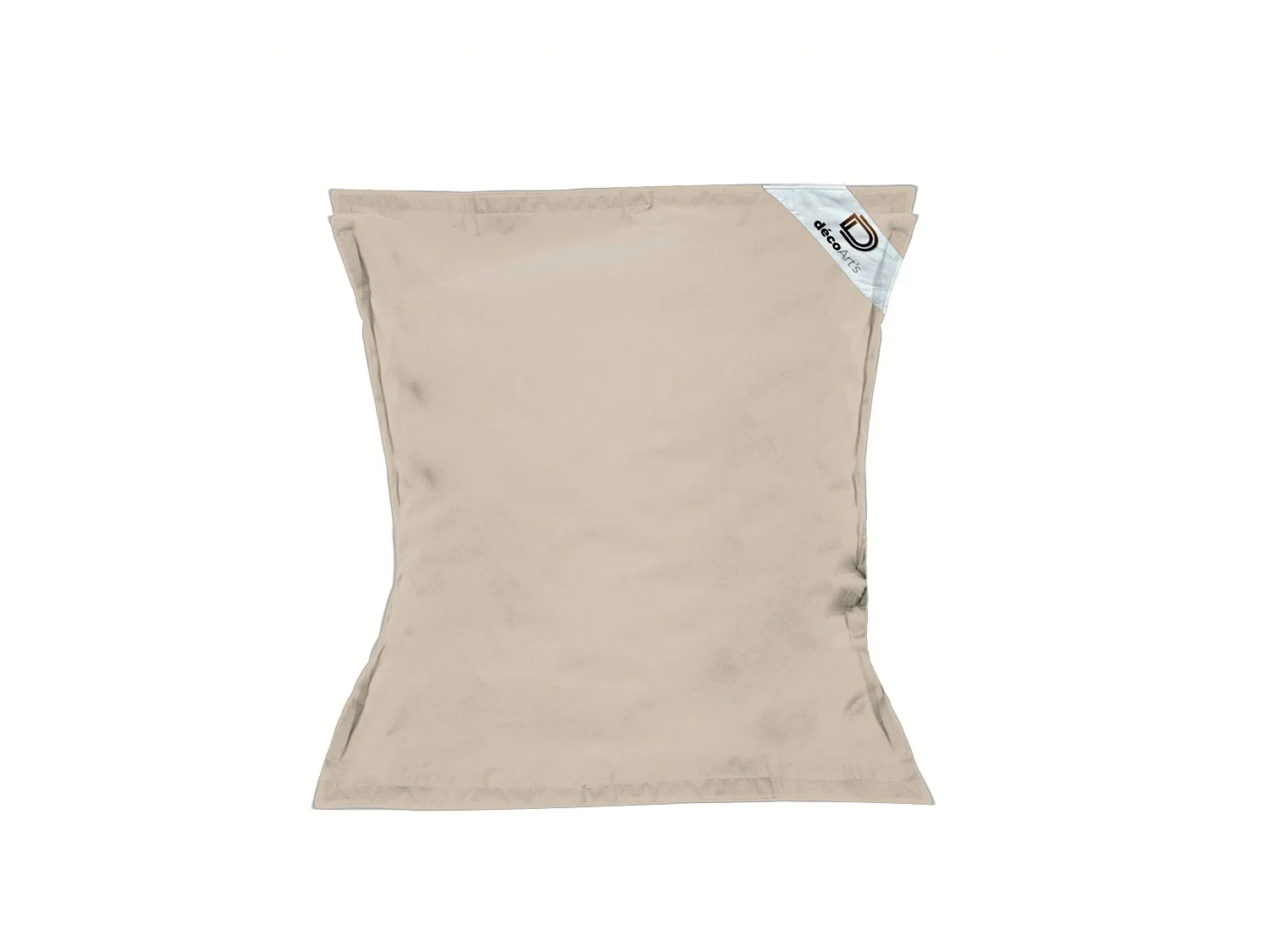 Pouf Géant XXL Intérieur et Extérieur, Déhoussable, Salon, Jardin, Deco Arts Beige