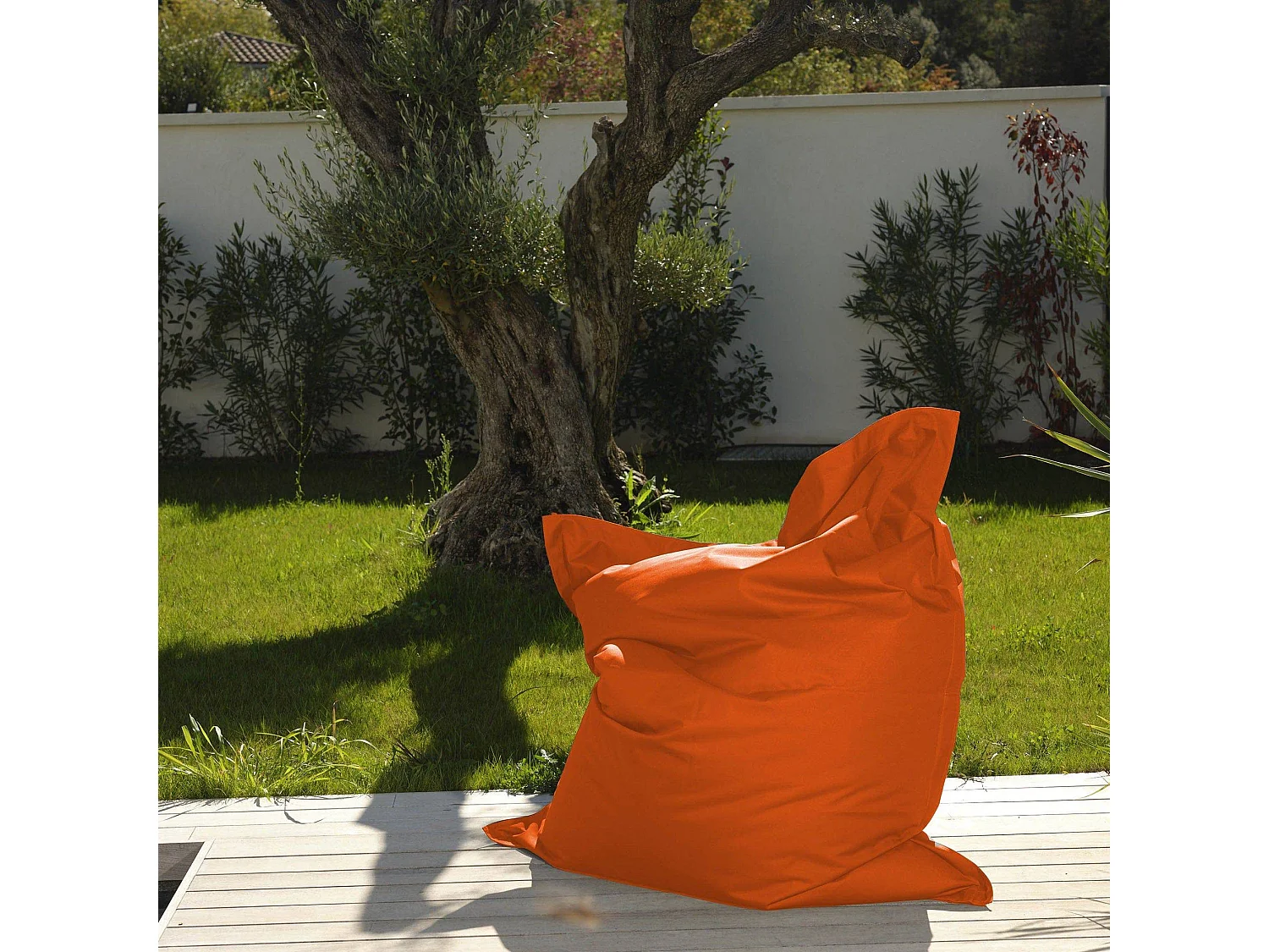 Housse pour Pouf Géant XXL 180x140cm Intérieur et Extérieur - Orange