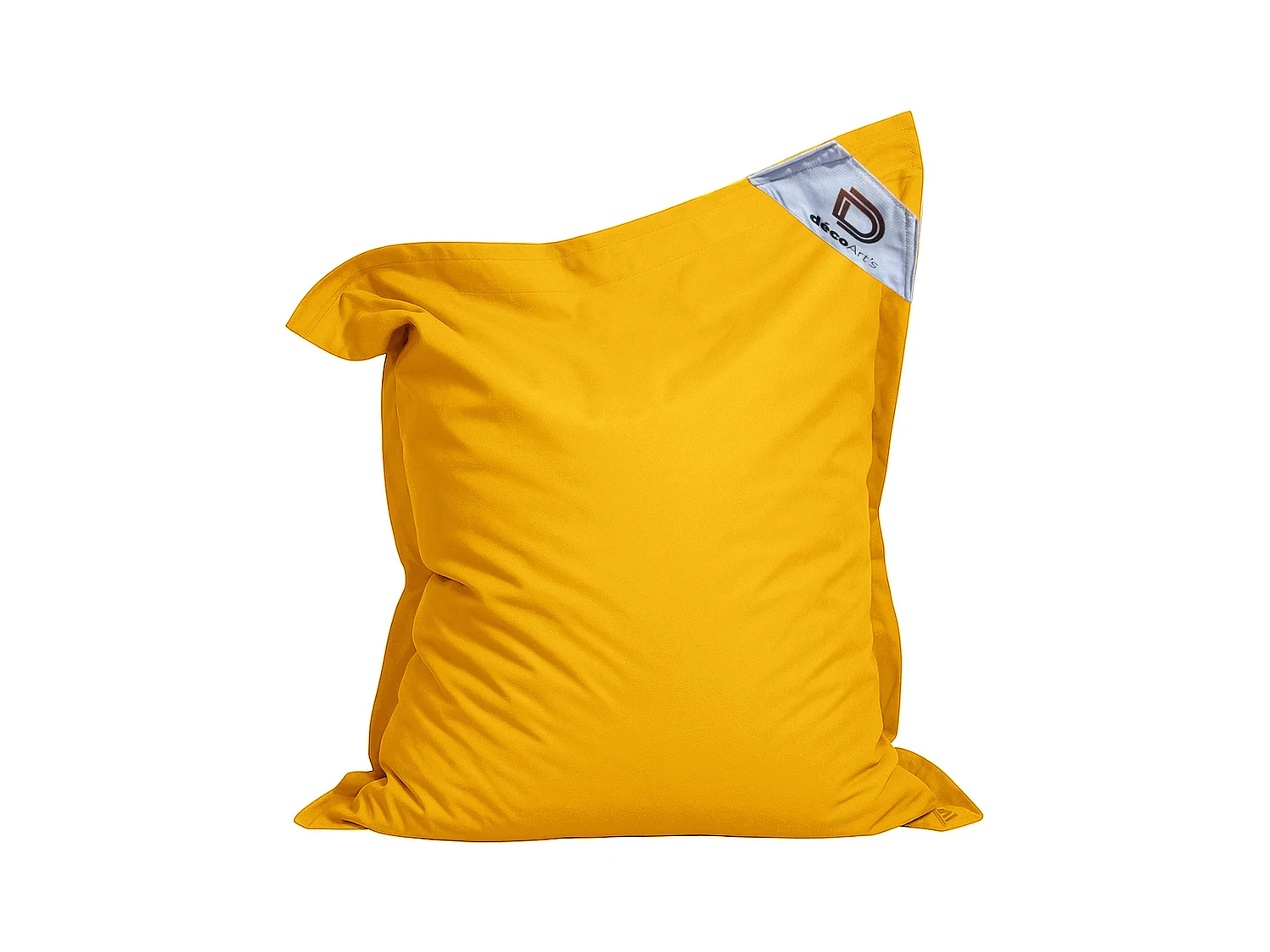 Pouf Géant XXL Intérieur et Extérieur, Déhoussable, Salon, Jardin, Deco Arts Jaune miel