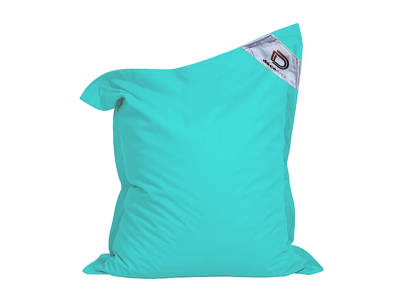 Housse pour Pouf Géant XXL 180x140cm Intérieur et Extérieur - Bleu Caraïbes