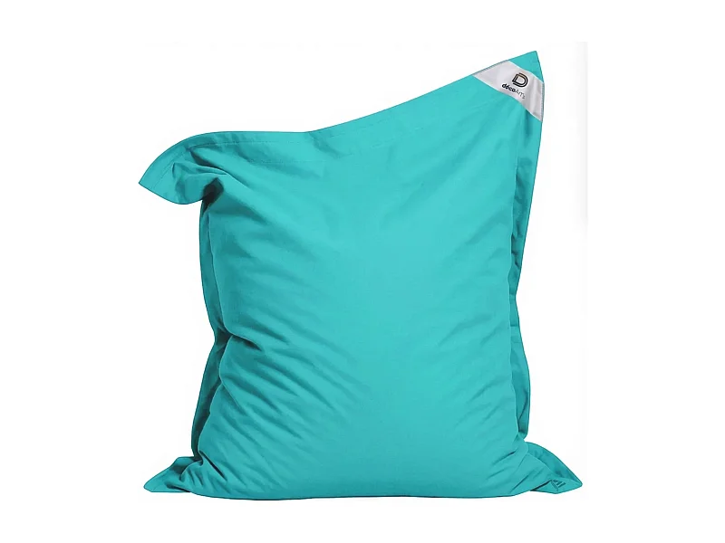 Housse pour Pouf Géant XXL 180x140cm Intérieur et Extérieur - Bleu Caraïbes