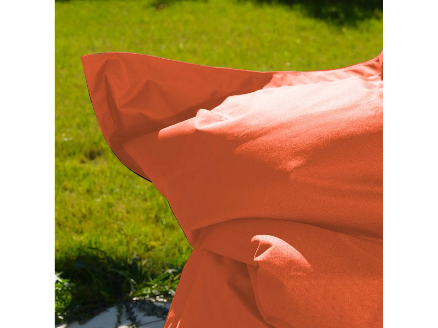 Housse pour Pouf Géant XXL 180x140cm Intérieur et Extérieur - Terracotta