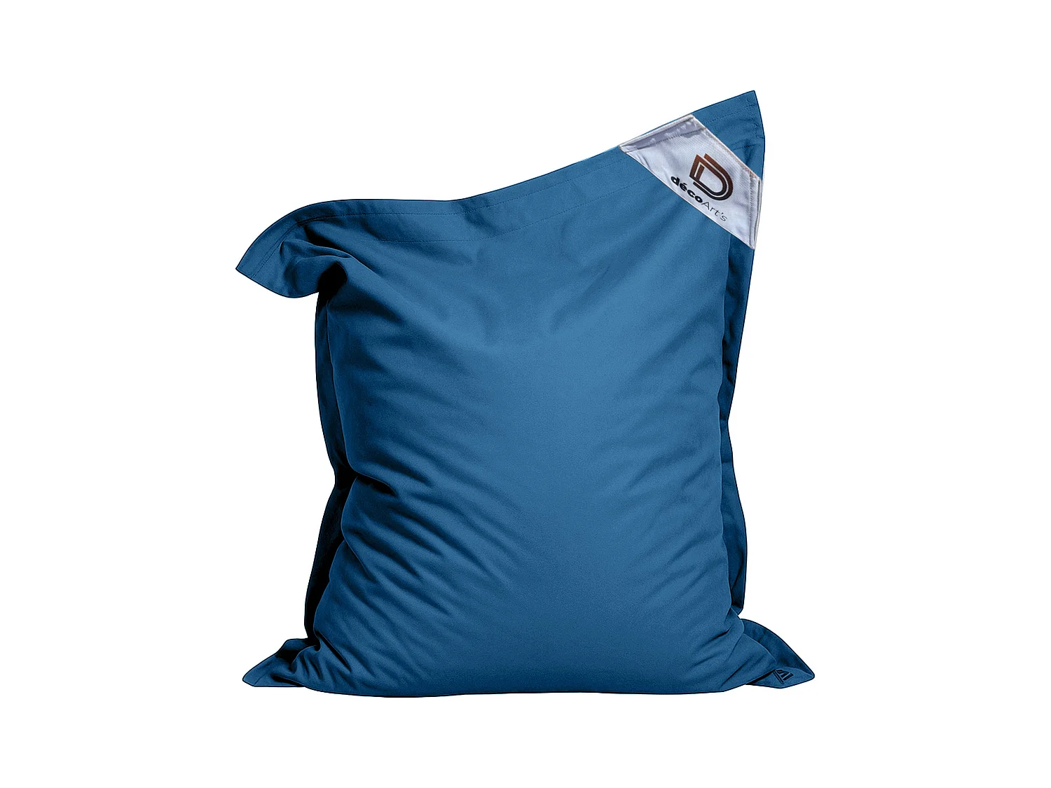 Pouf Géant XXL Intérieur et Extérieur, Déhoussable, Salon, Jardin, Deco Arts Bleu pétrole