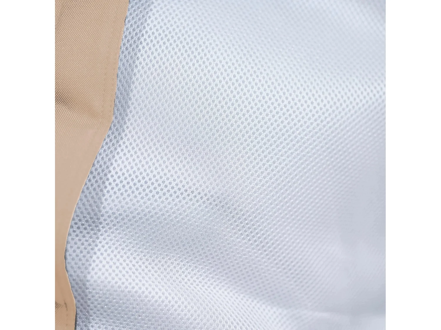 Pouf piscine en Polyester 170x90 cm Beige