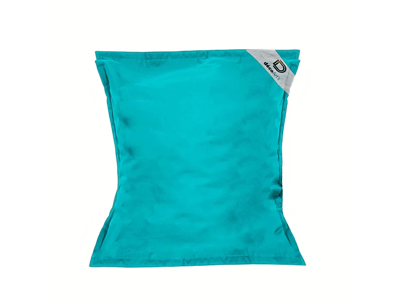 Pouf Géant XXL Déhoussable, Flottant pour Piscine, Deco Arts Bleu caraibes