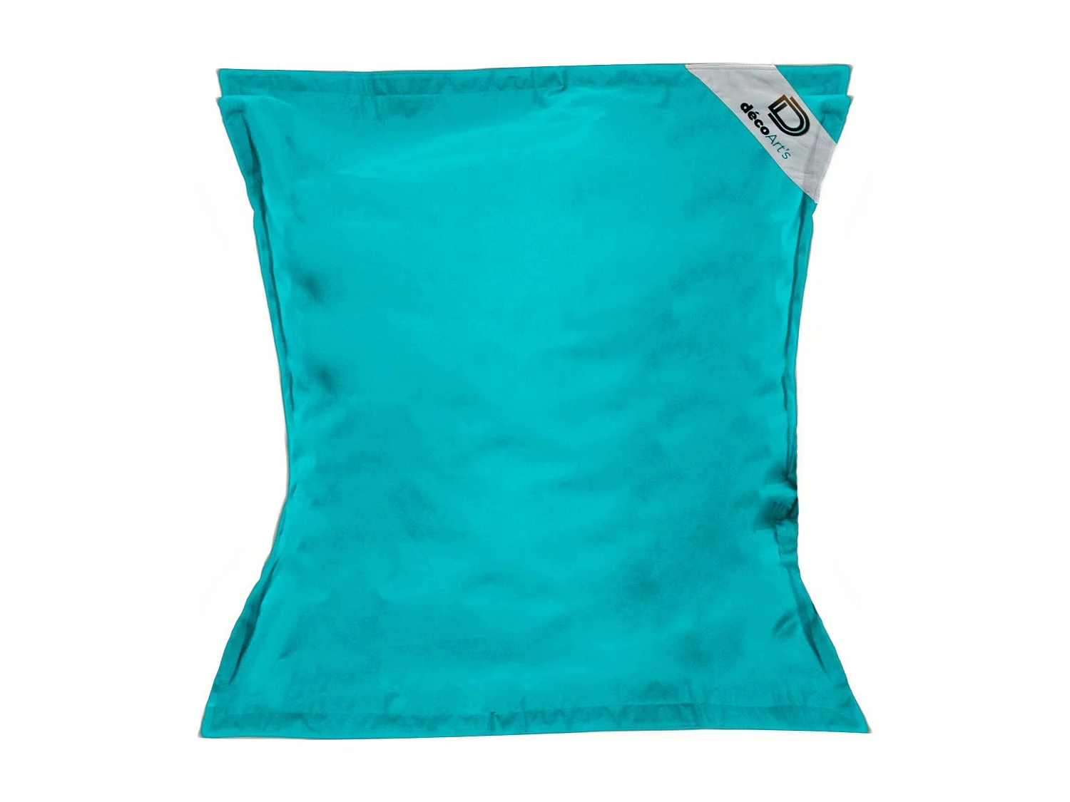 Pouf Géant XXL Déhoussable, Flottant pour Piscine, Bleu Caraïbes