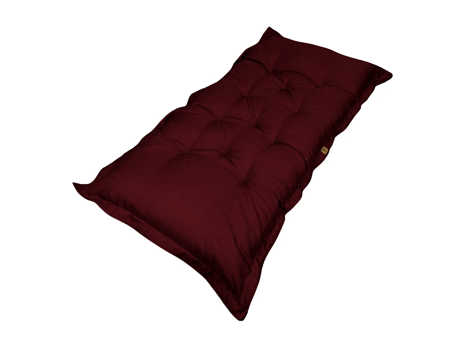 Futon XXL en lin matelas de sol 195x100cm - Prune