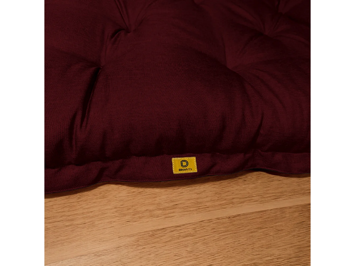 Futon XXL en lin matelas de sol 195x100cm - Prune