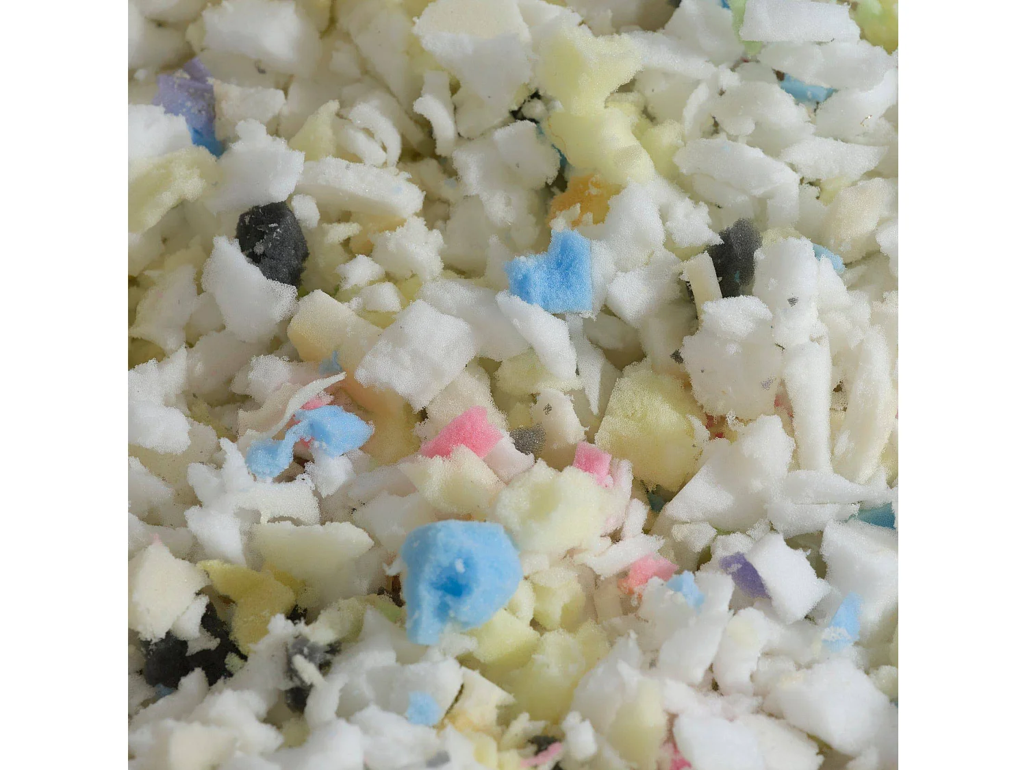 Pouf Intérieur XXL Housse Sherpa (Effet Mouton) Garnissage en flocon de mousse 190x155cm - Bleu petrole