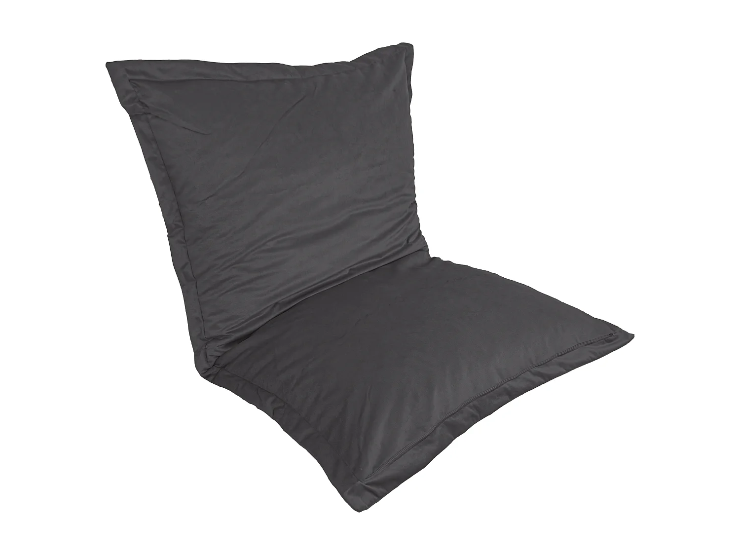 Pouf Intérieur XL - Housse Velours - 150x100cm  - Gris