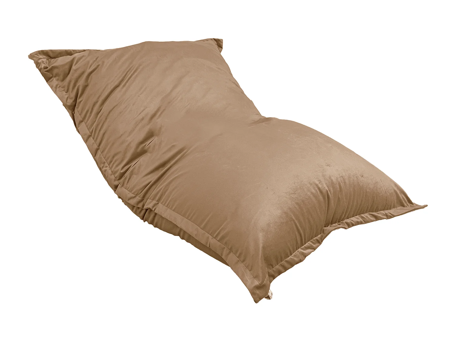 Pouf Intérieur XXL - Housse Velours - 190x155cm  - Beige