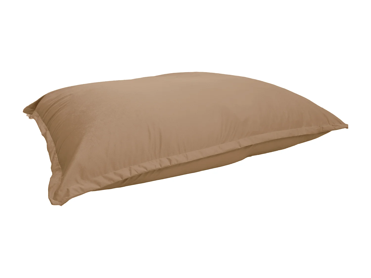 Pouf Intérieur XXL - Housse Velours - 190x155cm  - Beige