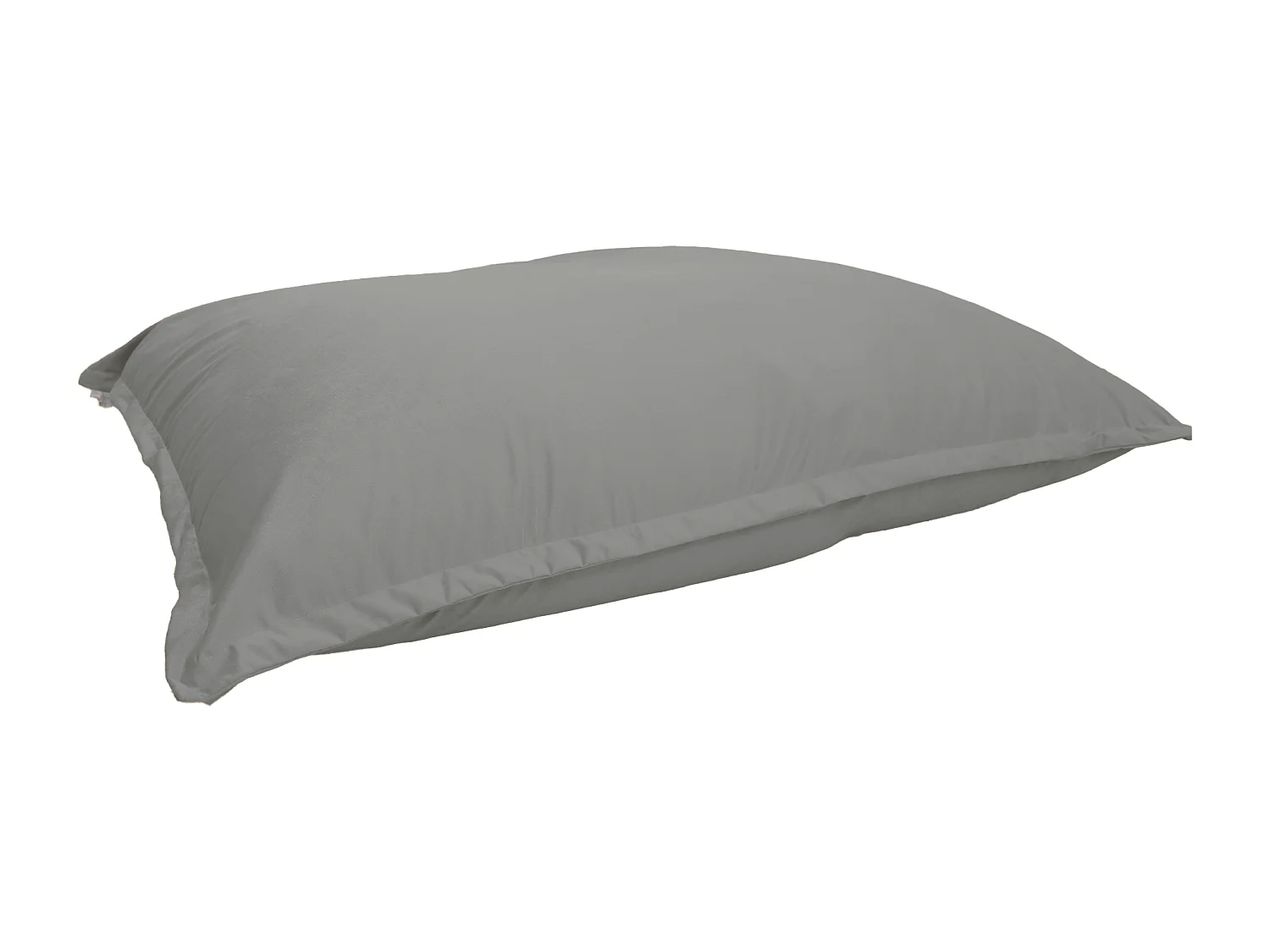 Pouf intérieur XXL Housse en velours gris clair 190x155cm