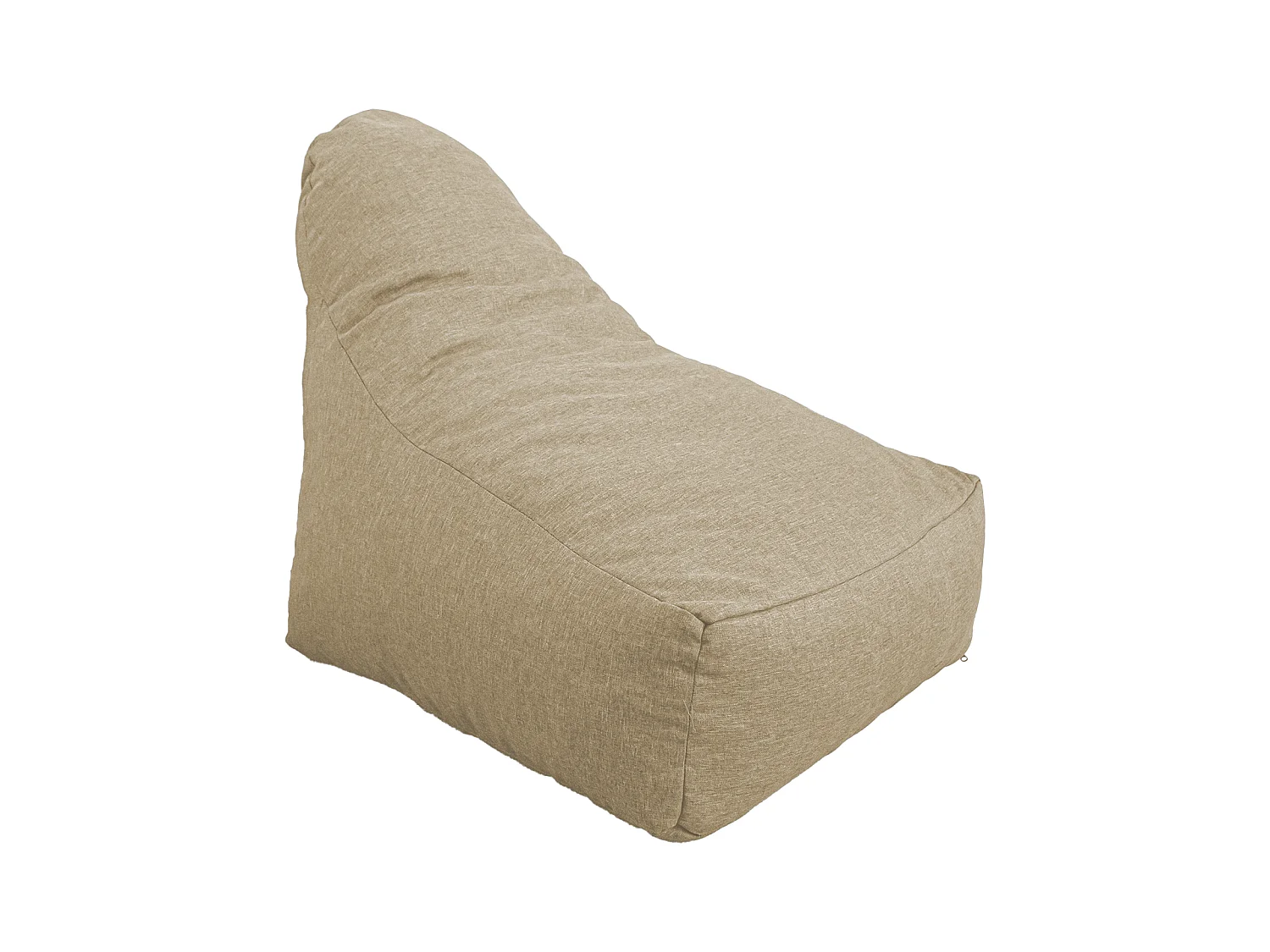Pouf fauteuil XXL d'intérieur en tissu effet lin - 120x70x90 cm - Beige