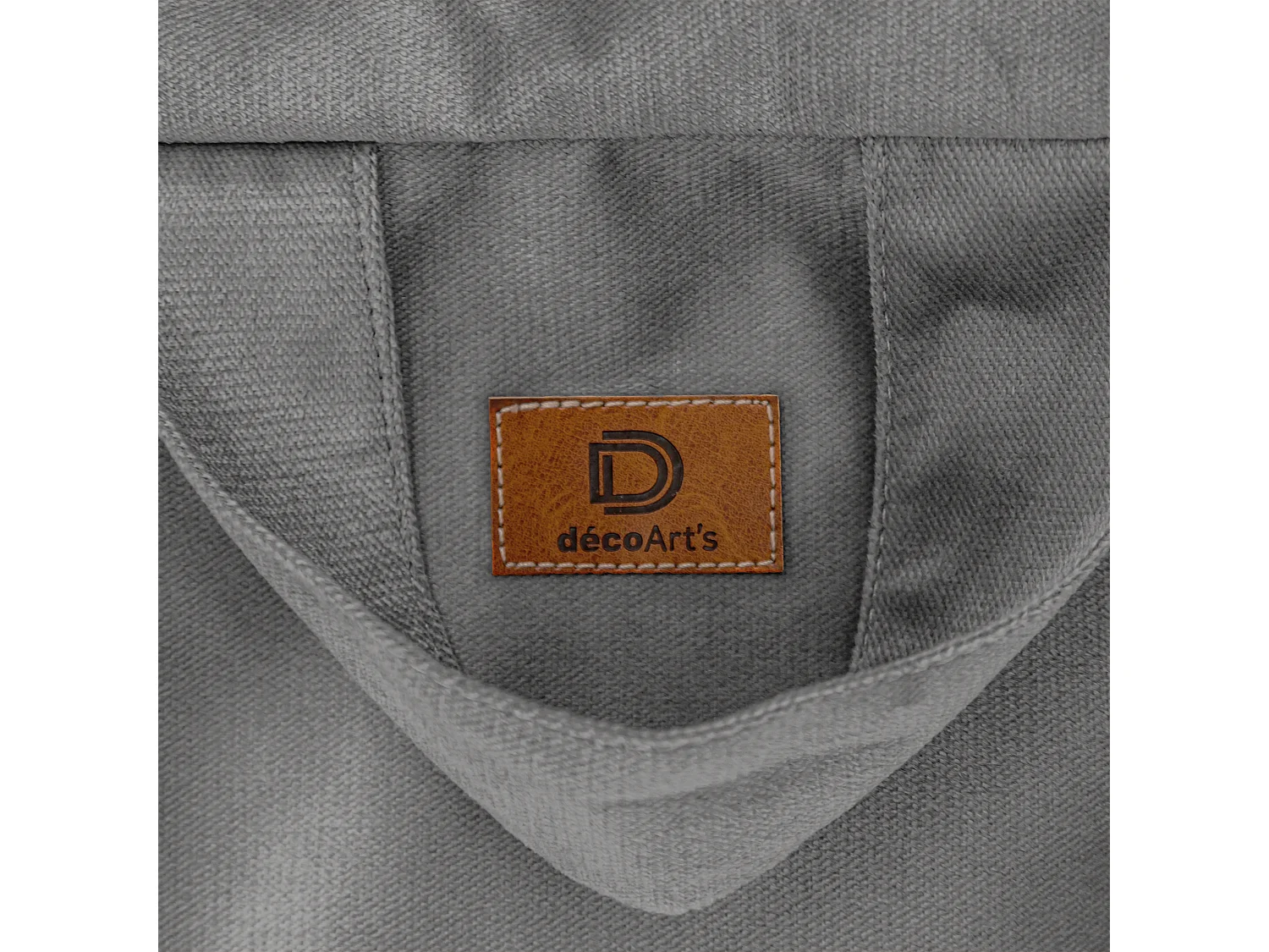 Pouf poire Géant XXL d'intérieur en tissu velours - 120x150 cm - Gris clair