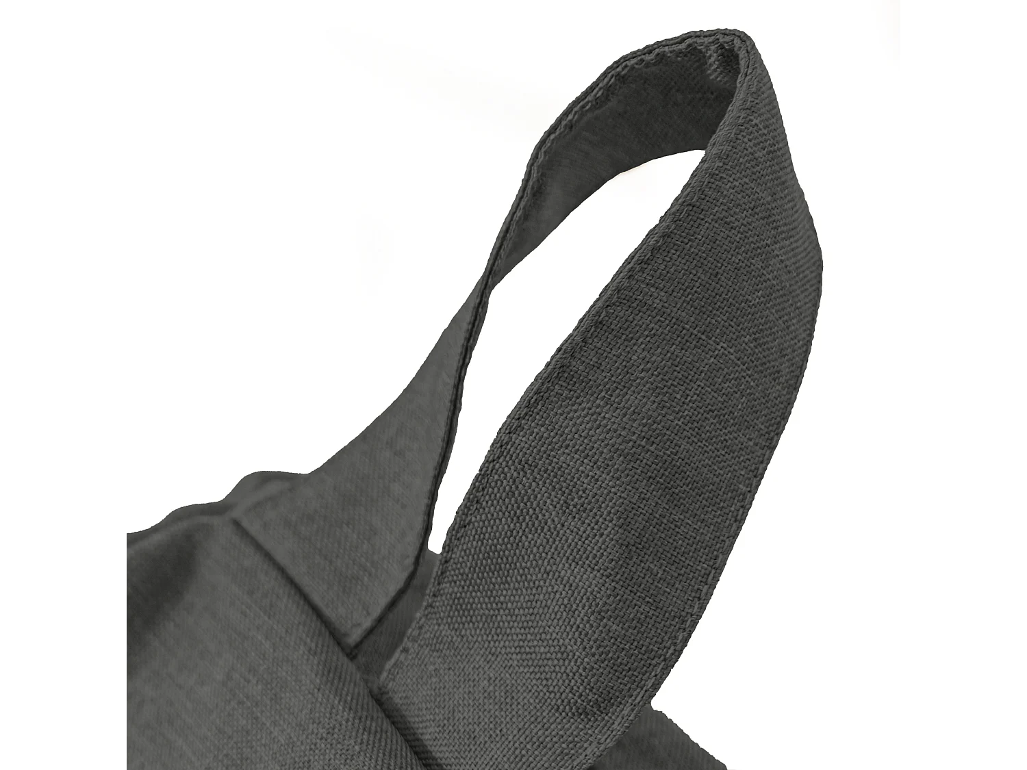 Pouf Poire Géant XXL  tissu effet lin - 120x150 cm - Gris