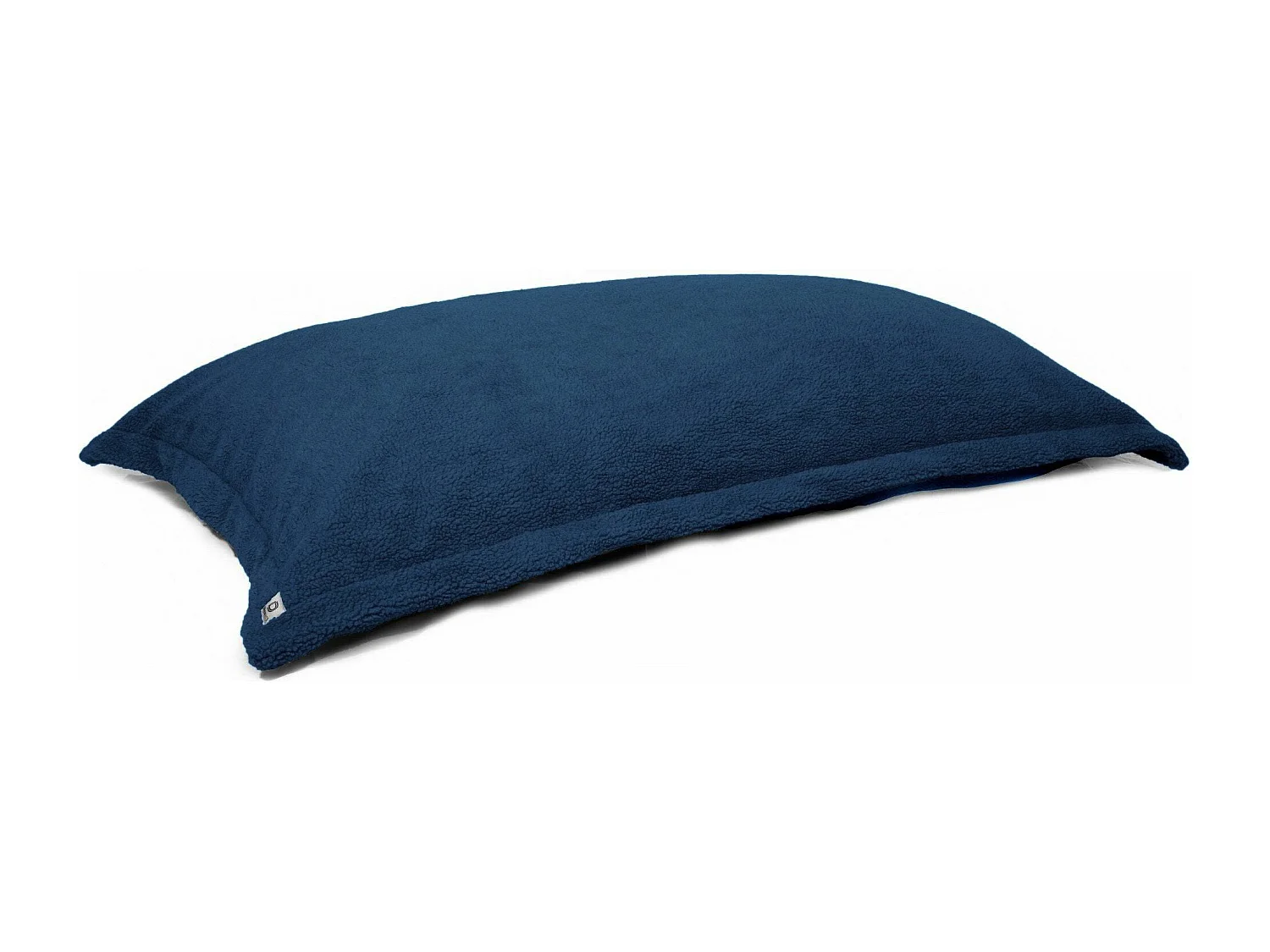 Pouf Intérieur XL - Housse Sherpa (Effet Mouton) bleu