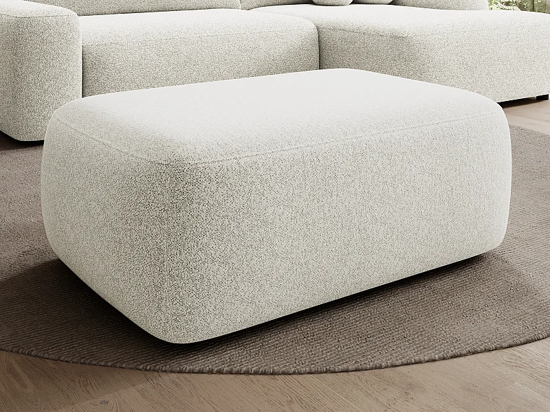 Hocker - Strukturstoff - Beige - DAVISO