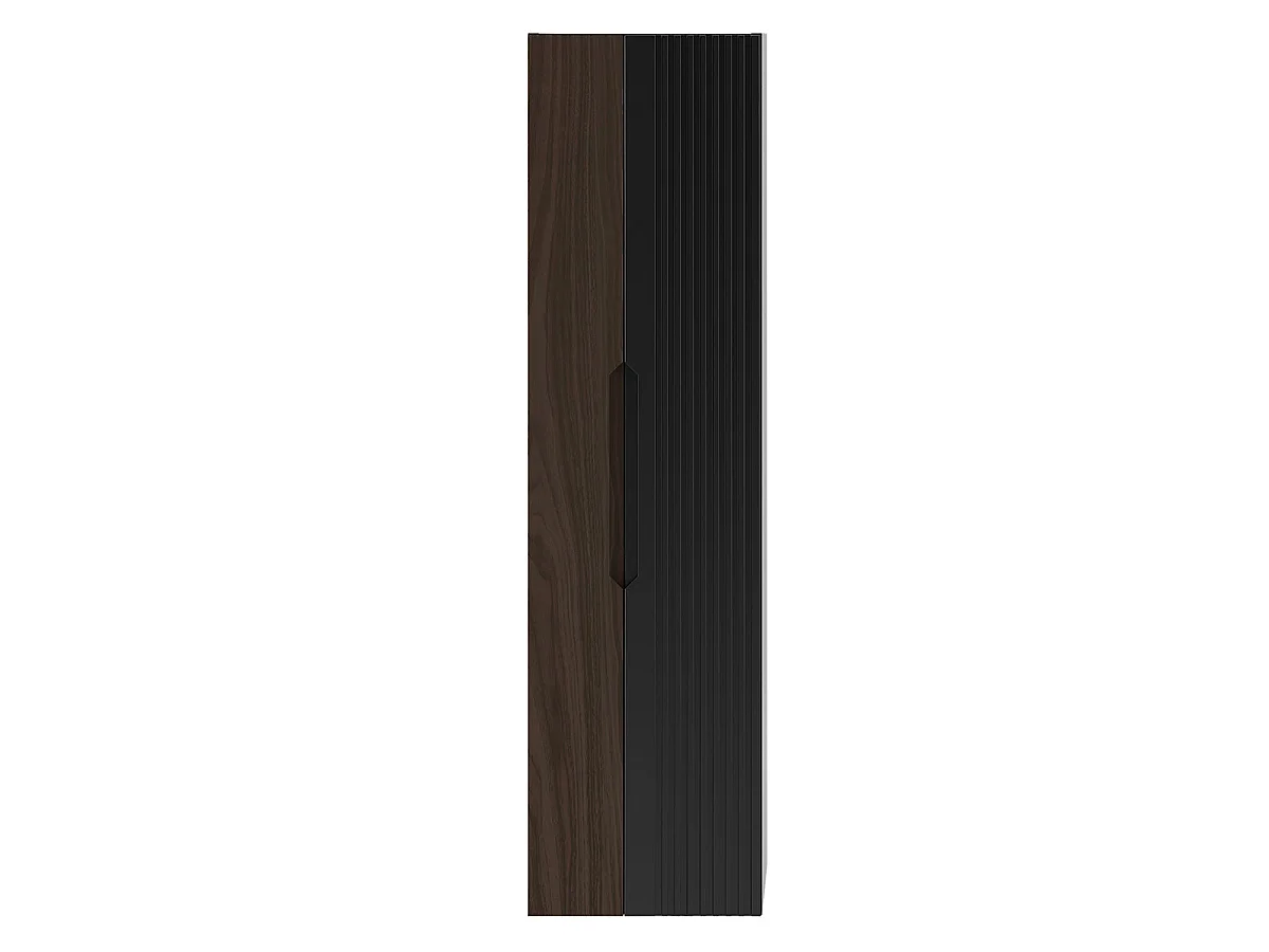 Colonne murale Sylla Noir et Bois
