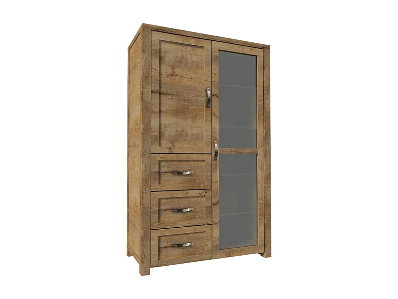 Vitrinenschrank  - Braun - RABO