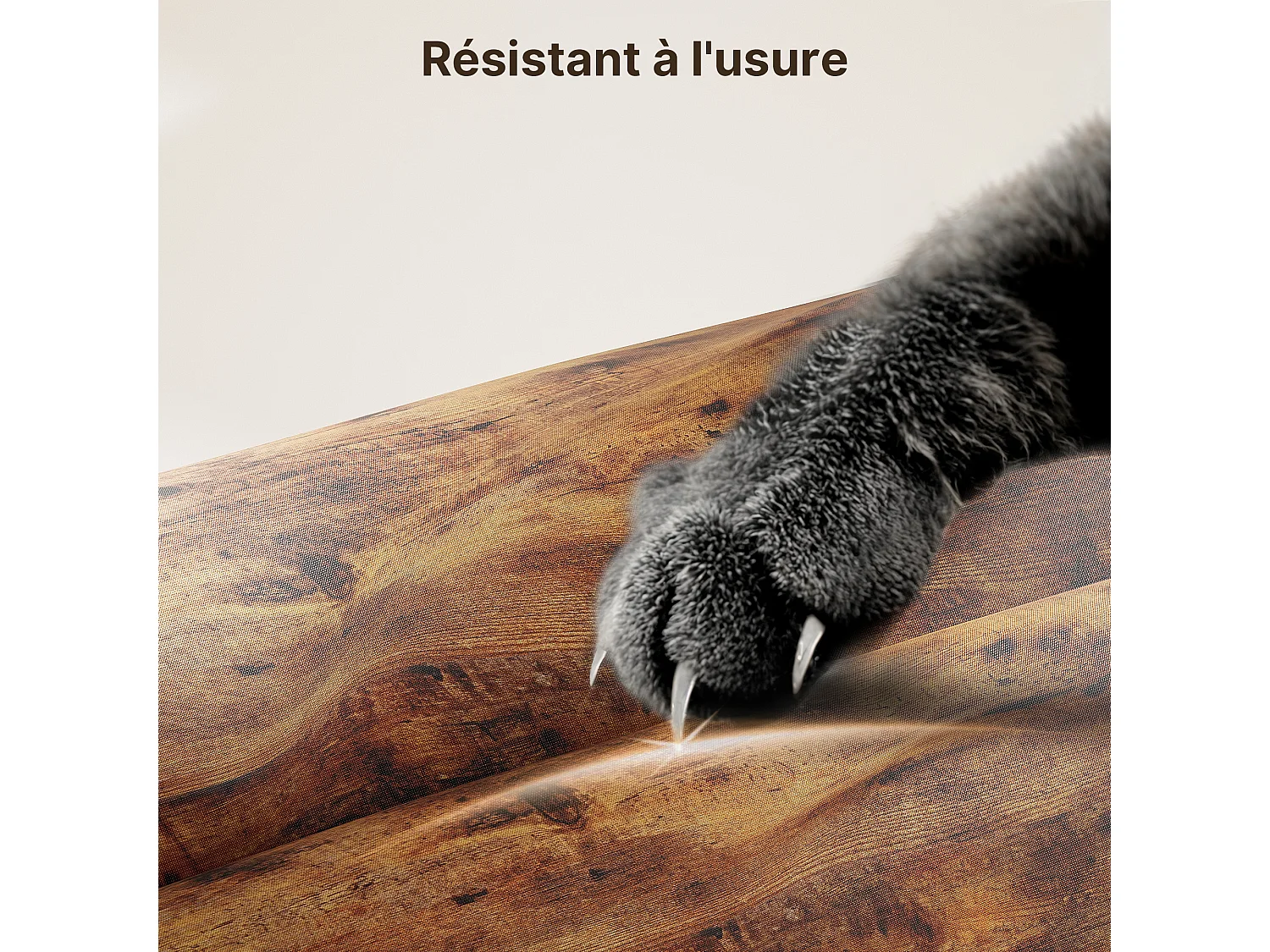 Bealife slaapkamerkommode met 5 linnen laden, staal frame, verstelbare plastic poten, bruine vintage inrichting