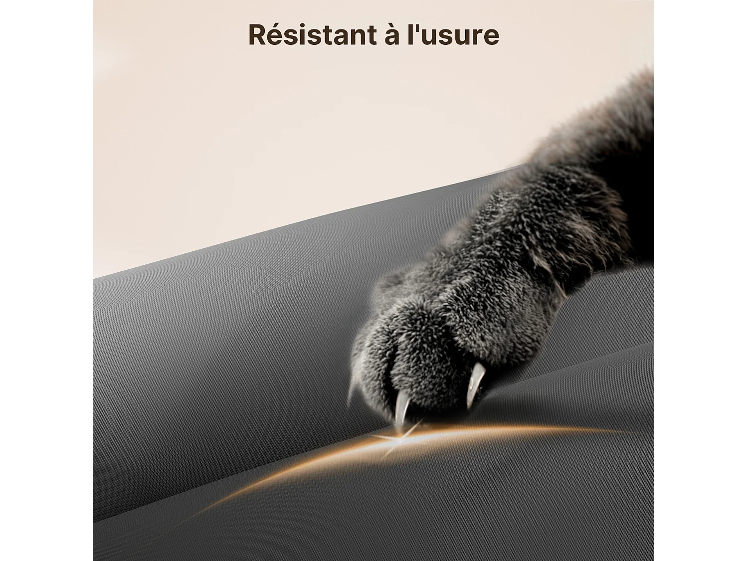 Commode de Chambre Bealife 5 Tiroirs en Tissu Cadre en Acier Pieds en Plastique Réglable Rangement Meuble Gris Foncé