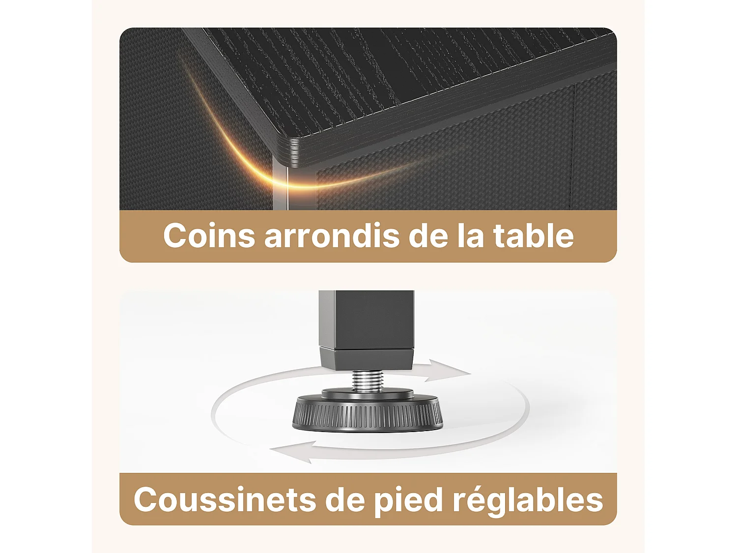 Commode de Chambre Bealife 5 Tiroirs en Tissu Cadre en Acier Pieds en Plastique Réglable Rangement Meuble Gris Foncé