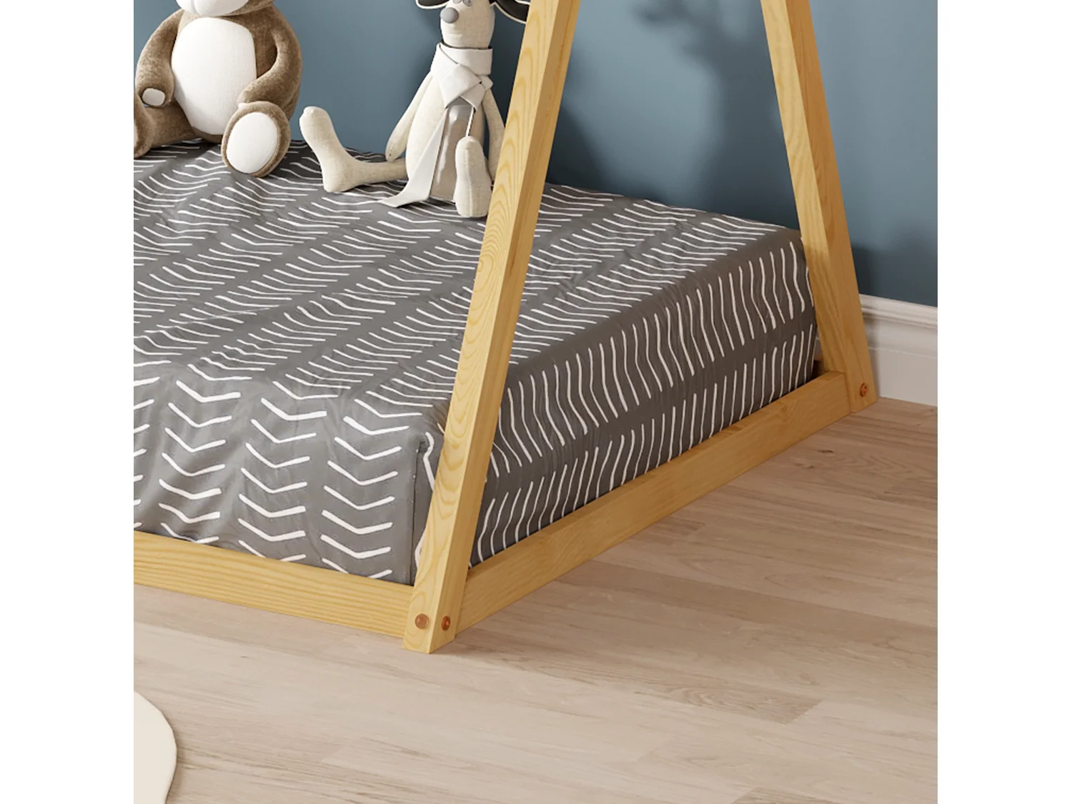 MINEA | Lit tipi INDY 90x190 cm (matelas non inclus)