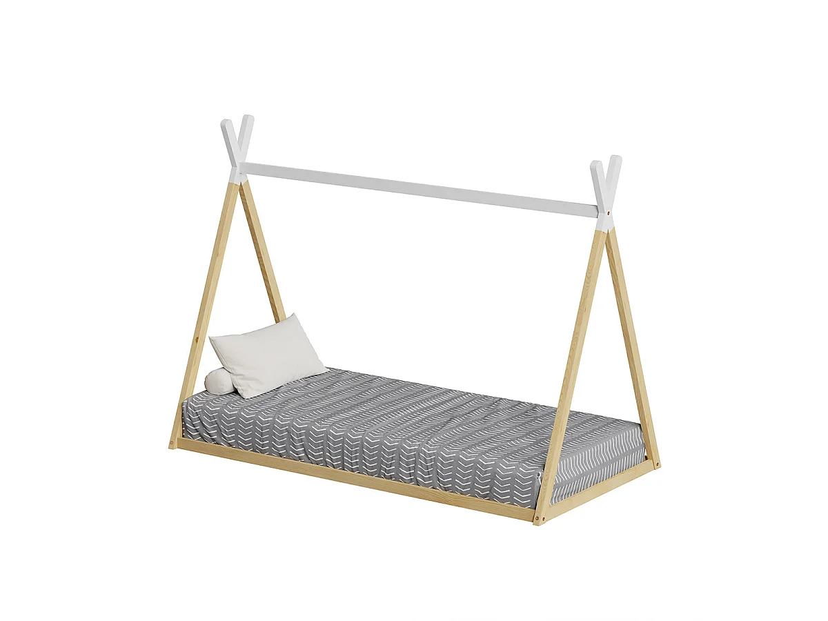 MINEA | Lit tipi INDY 90x190 cm (matelas non inclus)