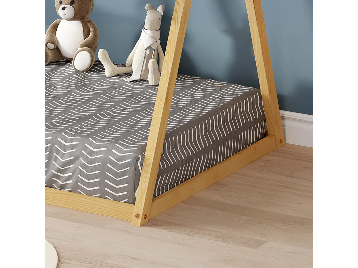 MINEA | Lit tipi INDY 90x190 cm (matelas non inclus)