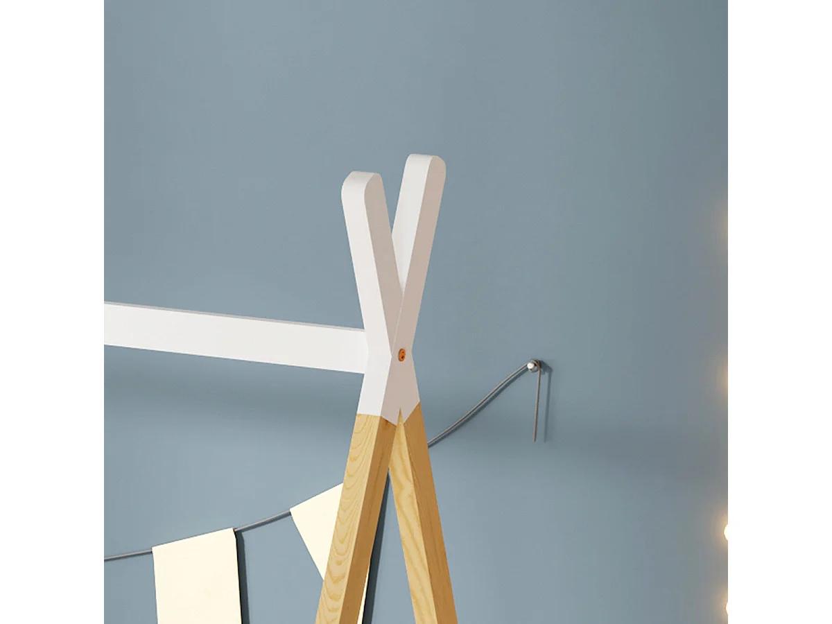 MINEA | Lit tipi INDY 90x190 cm (matelas non inclus)