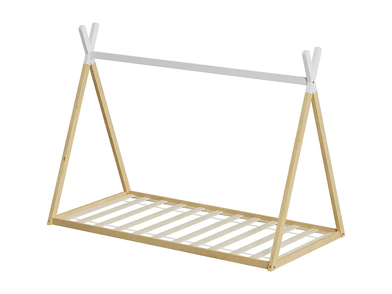 MINEA | Lit tipi INDY 90x190 cm (matelas non inclus)