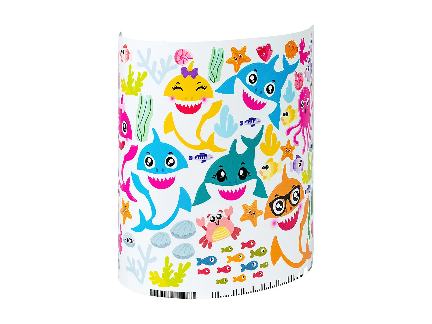 Sticker phosphorescent lumineux - ANIMAUX MARINS - Autocollant mural plafond enfant fluorescent - 135x100cm