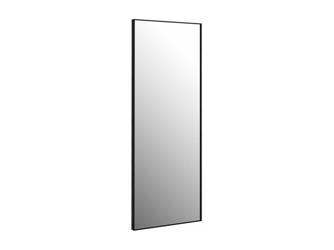 vente unique Miroir Mural avec cadre aluminium 150x4x56cm HD Miroir en verre antidéflagrant Miroir en Pleine Longueur pour Installation Horizontale ou Verticale pour salle de bain chambre salon (Noir)