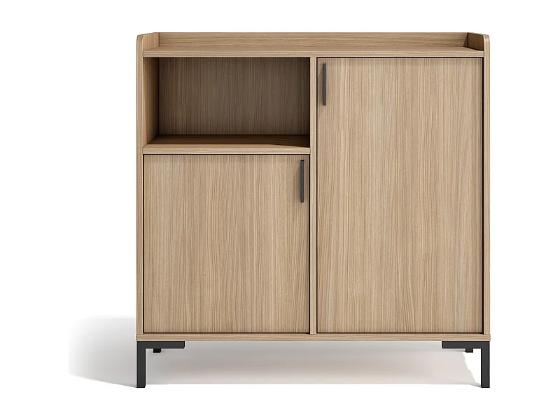 Aparador - A88cm x L90cm x P33cm nogueira clara - Dover