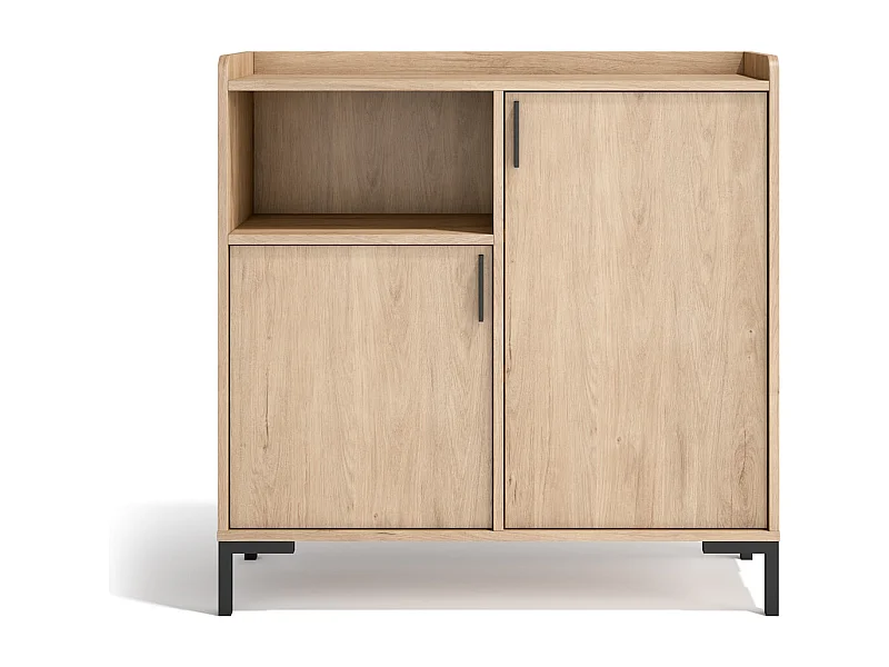 Aparador - A88cm x L90cm x P33cm roble claro - Dover