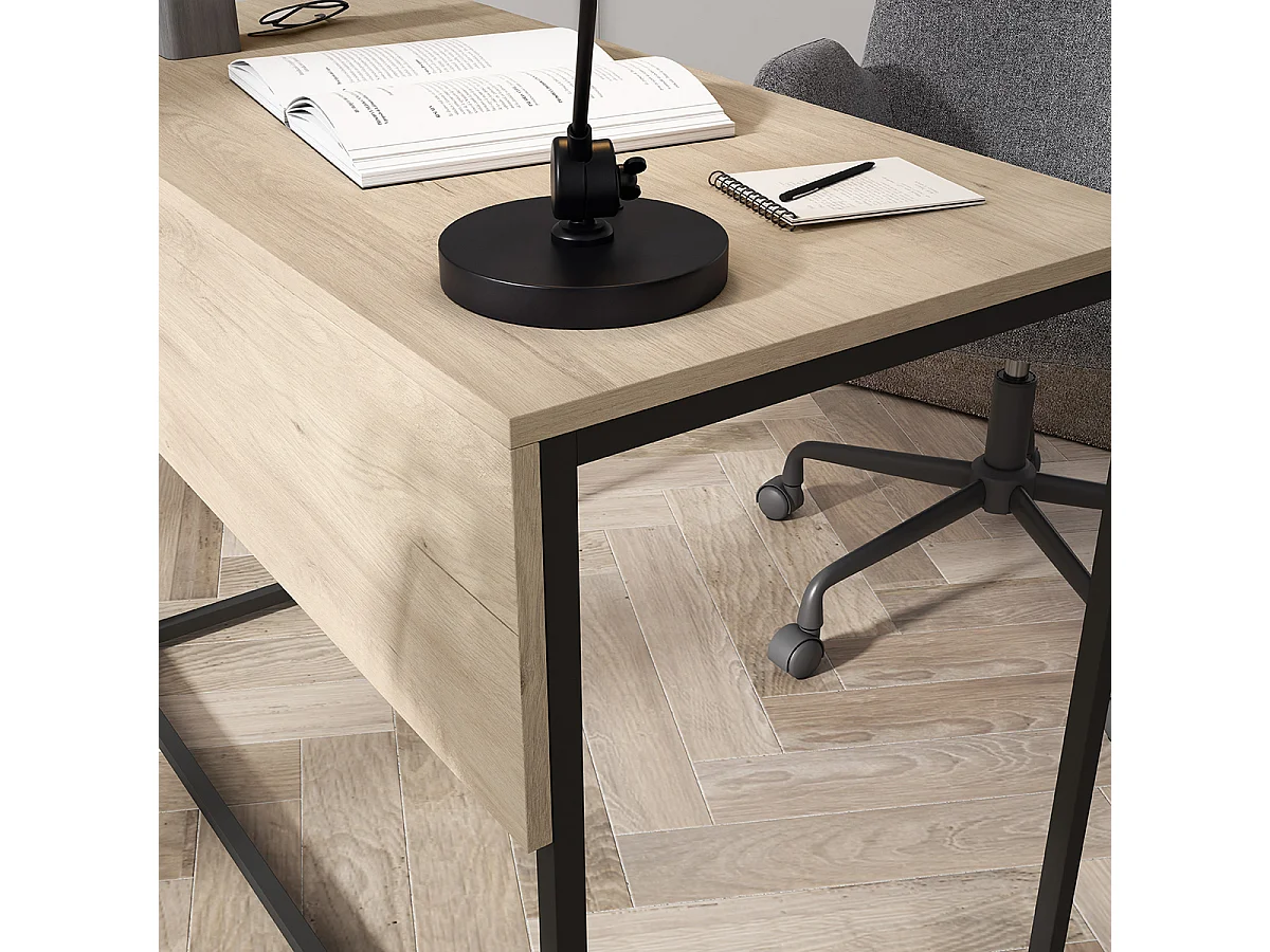 Escritorio 1 cajón - A75cm x L105cm x P52cm roble claro - London