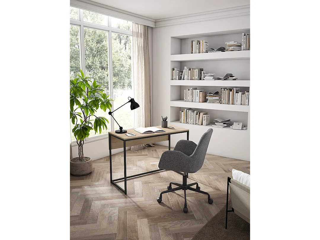 Escritorio 1 cajón - A75cm x L105cm x P52cm roble claro - London