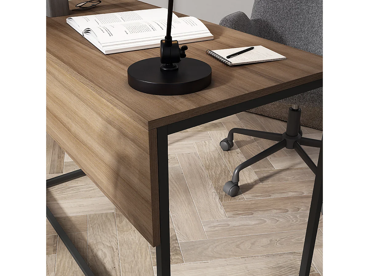 Escritorio 1 cajón - A75cm x L105cm x P52cm nogal - London