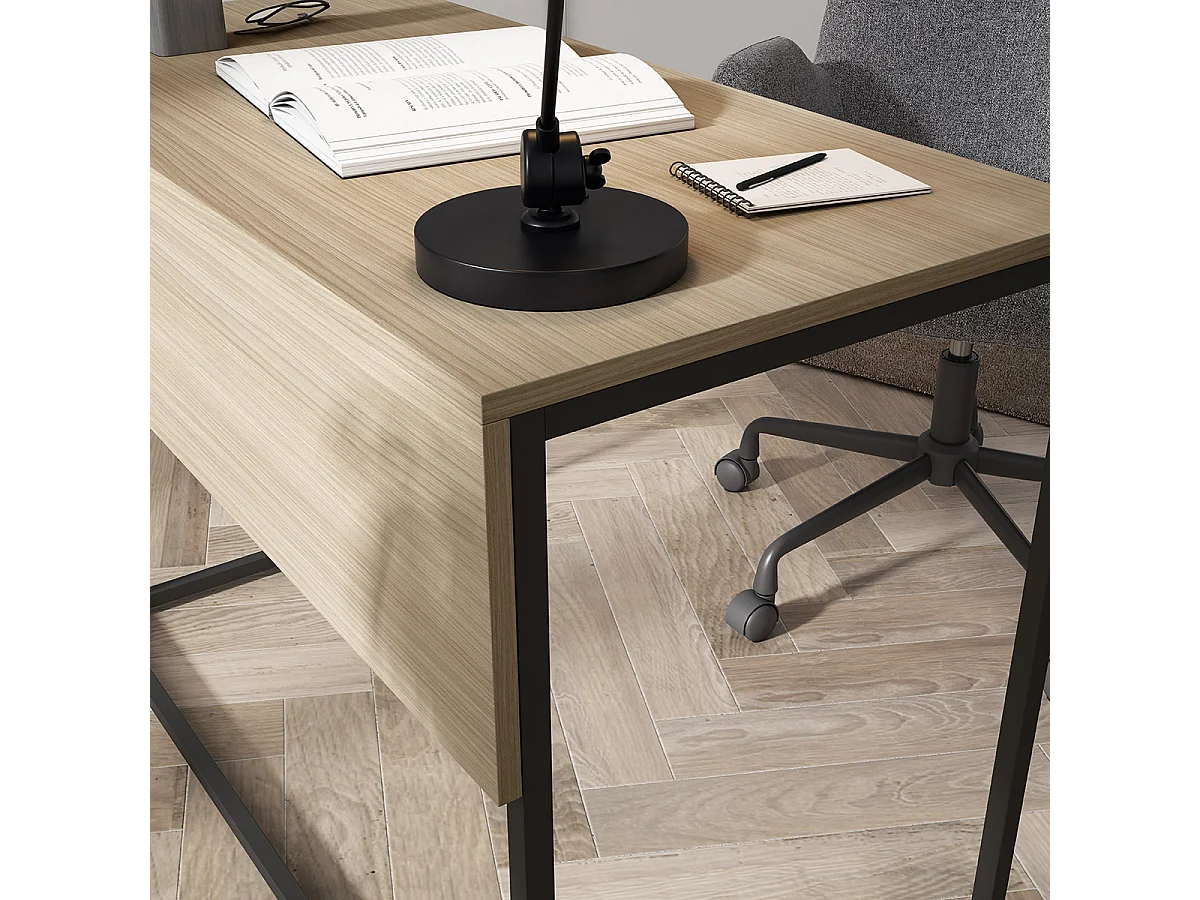 Escritorio 1 cajón - A75cm x L105cm x P52cm nogal claro - London