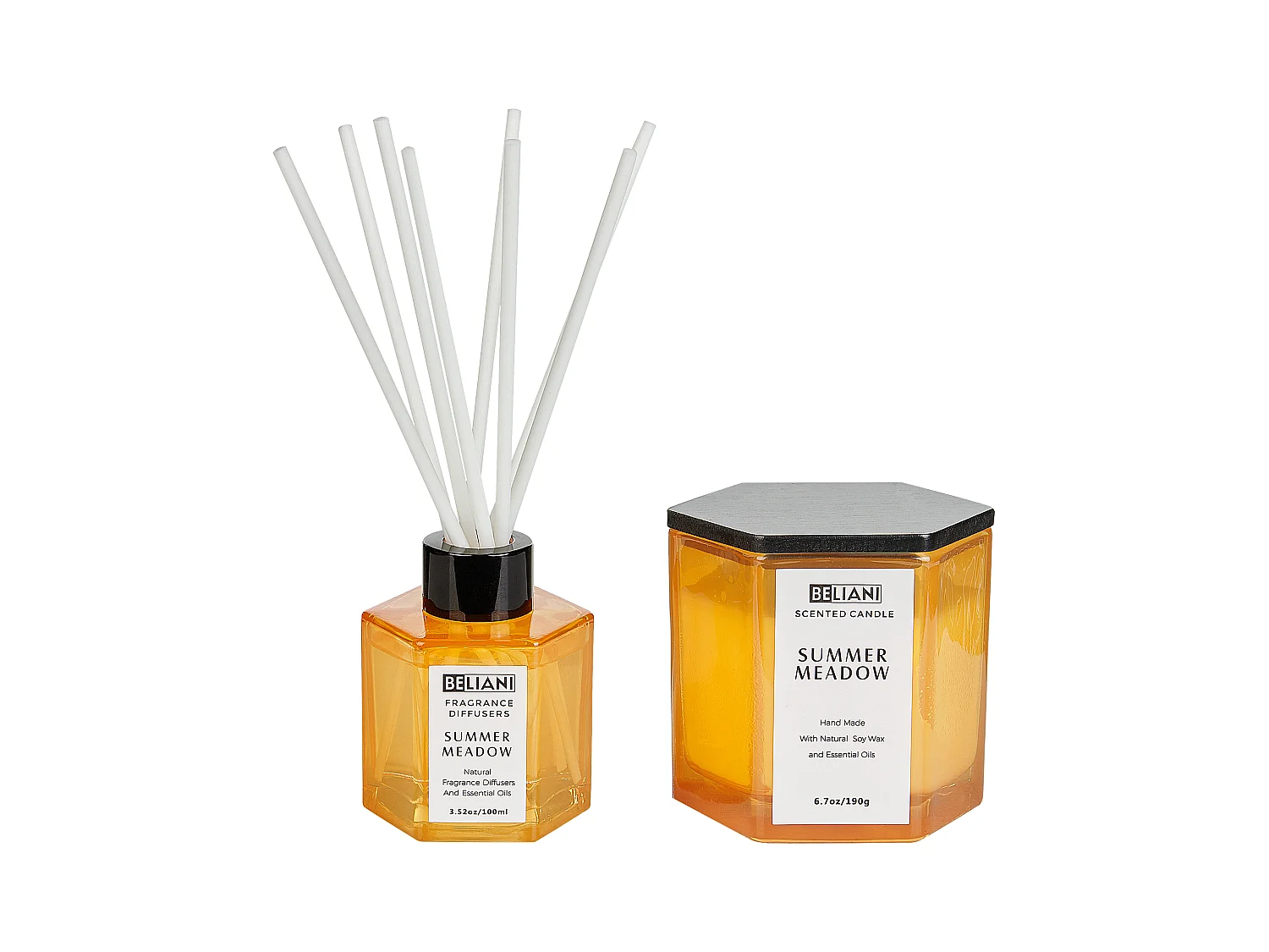 Bougie parfumée avec diffuseur CLASSY TINT Cire de soja Notes de fraîcheur