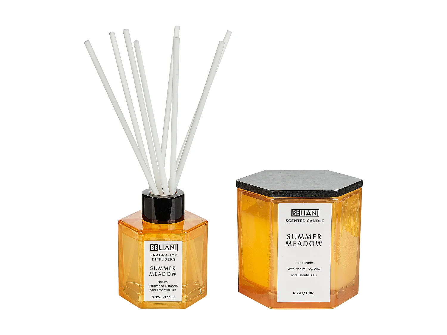 Duftkerze mit Duftverteiler CLASSY TINT Sojawachs Frische Note