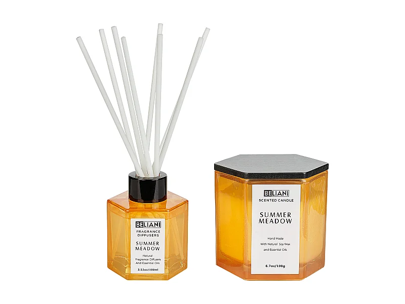 Bougie parfumée avec diffuseur CLASSY TINT Cire de soja Notes de fraîcheur