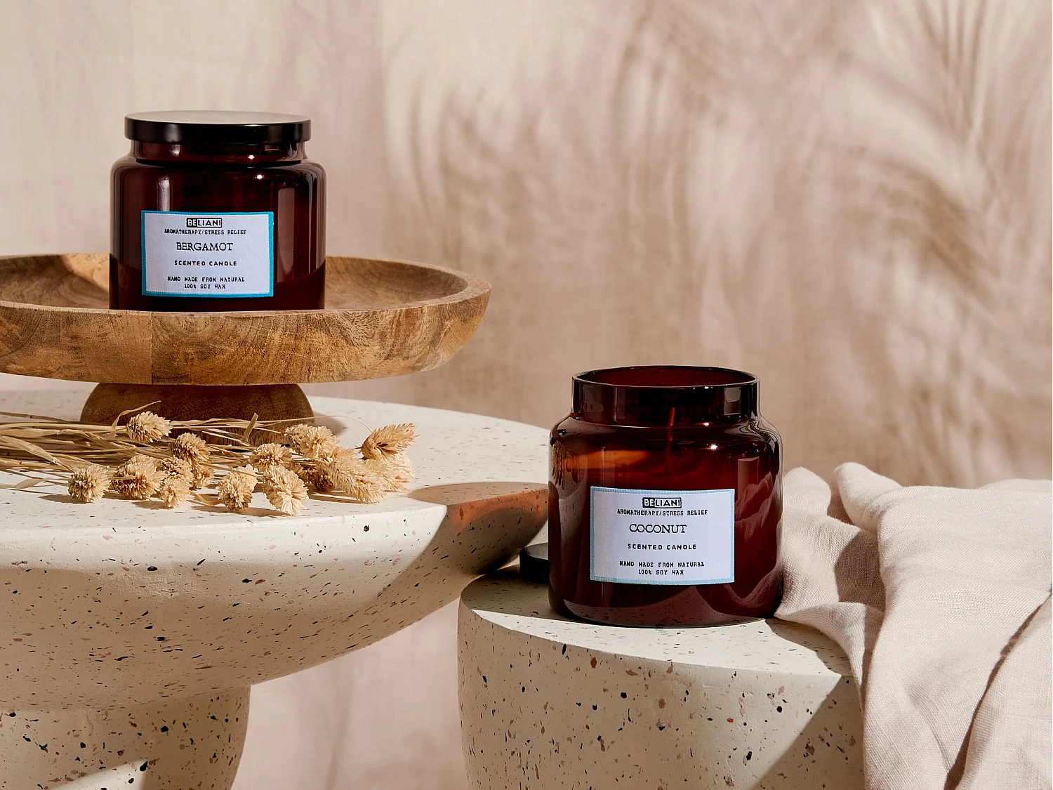 Conjunto de 2 velas aromáticas ABSOLUTE ALCHEMY Cera de soja Notas frescas