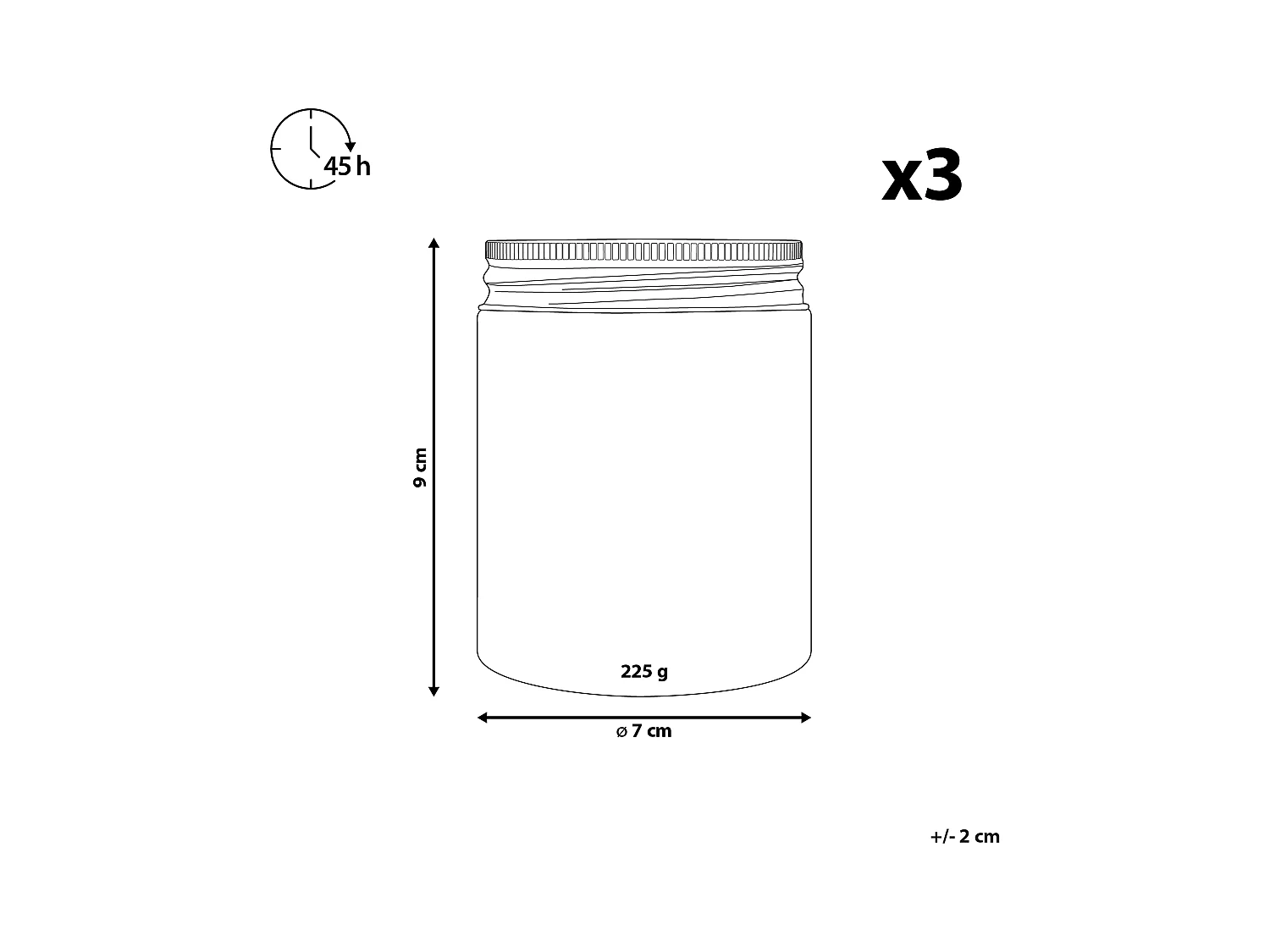 Duftkerzen 3er Set FRUITY BLOOM Sojawachs Frische Note Blumige Note