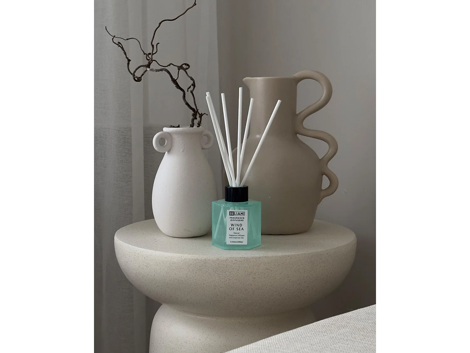 Bougie parfumée avec diffuseur CLASSY TINT Cire de soja Notes de fraîcheur