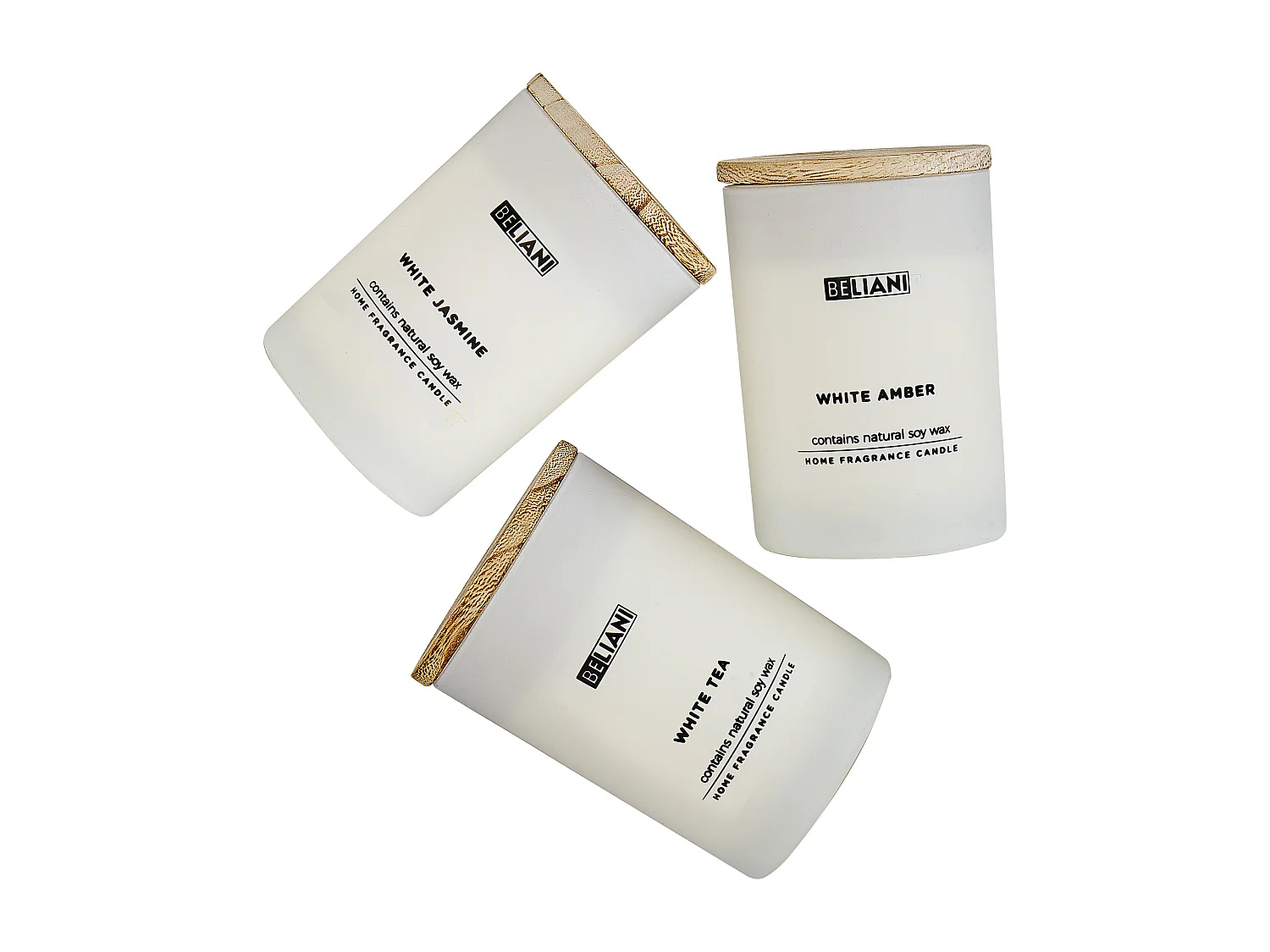 Set di 3 Candele Profumate SIMPLICITY Cera di Soia Note fresche Note floreali