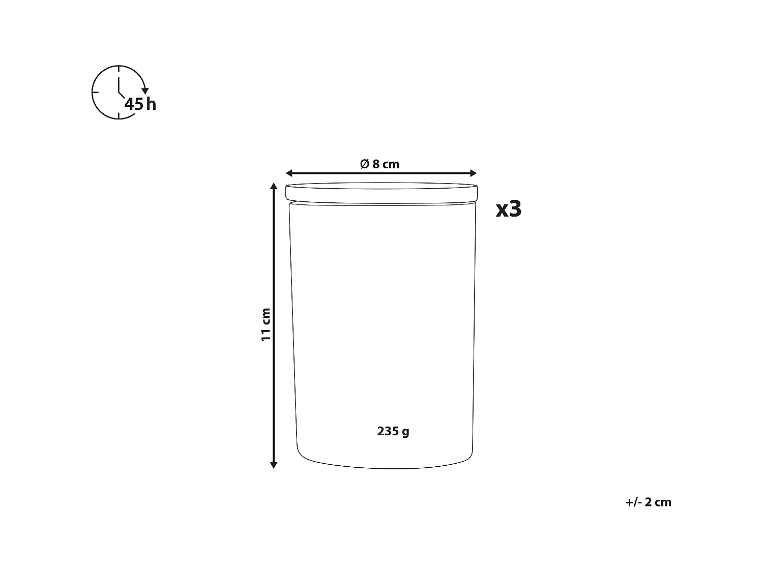 Duftkerzen 3er Set SIMPLICITY Sojawachs Frische Note Blumige Note