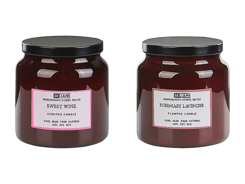 Set van 2 geurkaarsen ABSOLUTE ALCHEMY Soja wax Frisse geurnoten